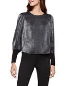 Puff-sleeve Crewneck