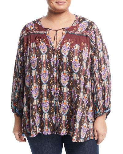 Roco Challis Blouson Top,