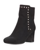 Jaimi Suede Studded Ankle Booties
