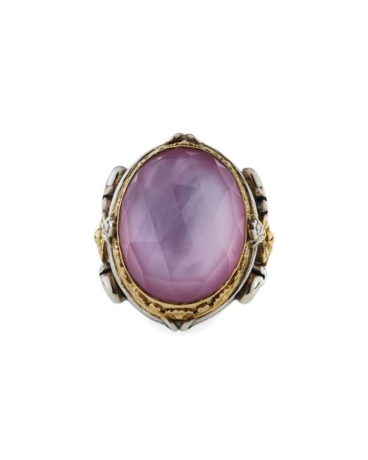 Large Doublet Oval Ring,