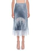 Plisse A-line Chambray