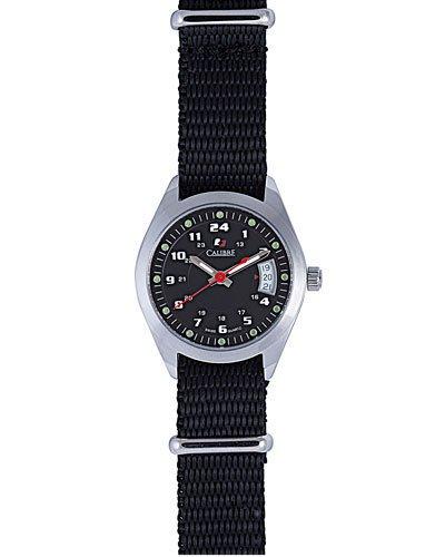 28mm Trooper Canvas Strap Watch, Black