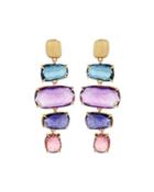 Murano 18k Four-drop Multi-gemstone Earrings