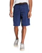 Linen-blend Traditional-fit Cargo