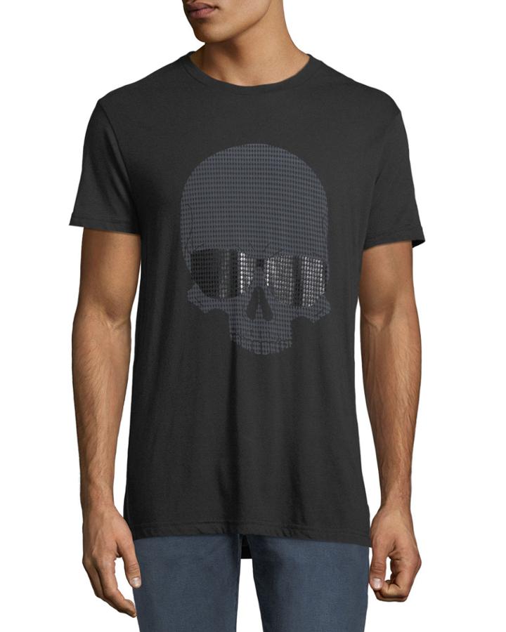 Men's Sunglasses-skull Graphic T-shirt