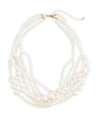 Multi-strand Iridescent Pearly Necklace