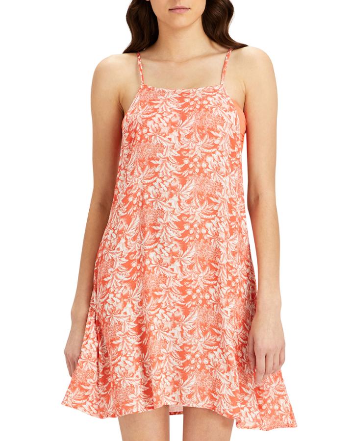 Sasha Open-back Floral-print Mini Coverup Dress