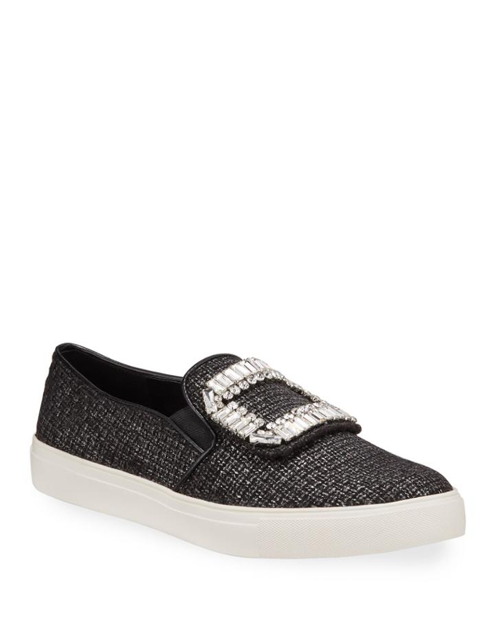 Ermine Crystal Embellished Slip-on