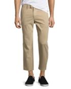 Soder Slim Stretch Chino Pants With Cut Hem, Beige