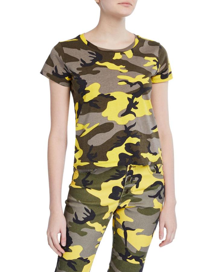 Pop Camo-print Tee