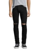 Os-1slim-fit Distressed Denim