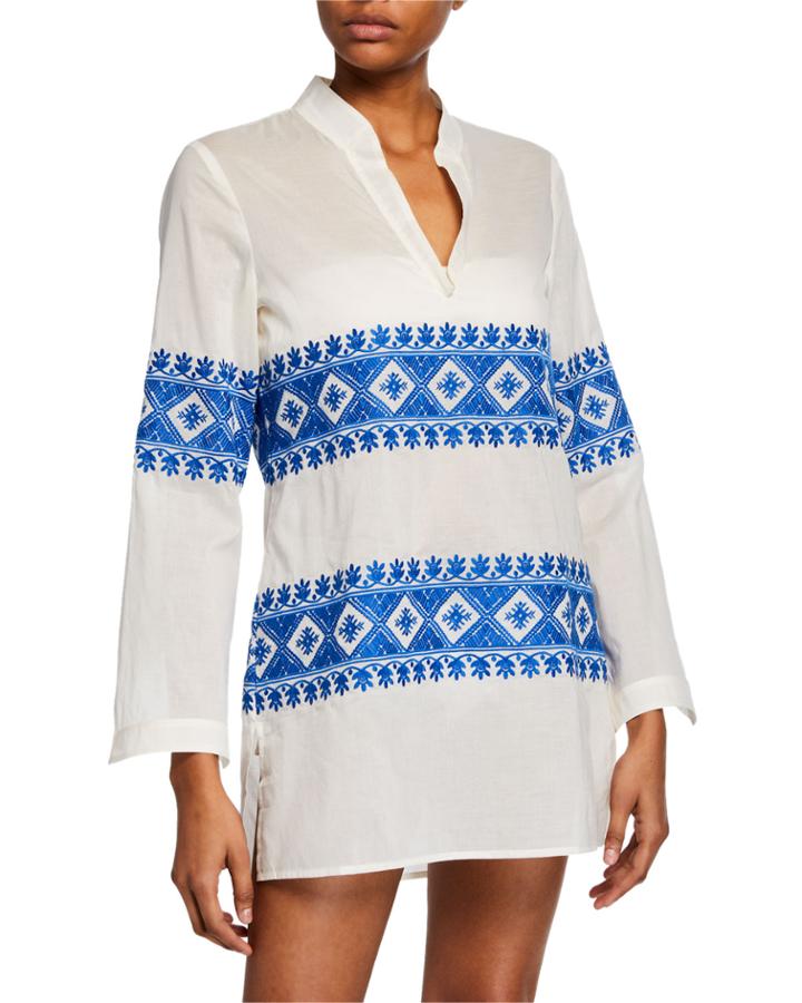 Stephanie Embroidered Coverup Tunic