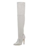 Donny Suede & Leather Over-the-knee Boots