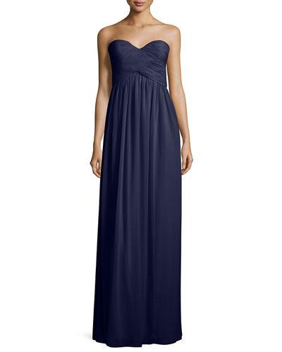 Sweetheart Chiffon Floor-length Dress