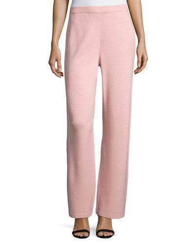Santana Knit Stove-cut Pants, Pink