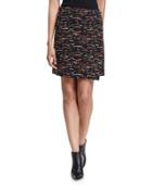 Asymmetric Tweed Wrap