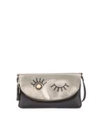 Winky Two-tone Shoulder Clutch Bag