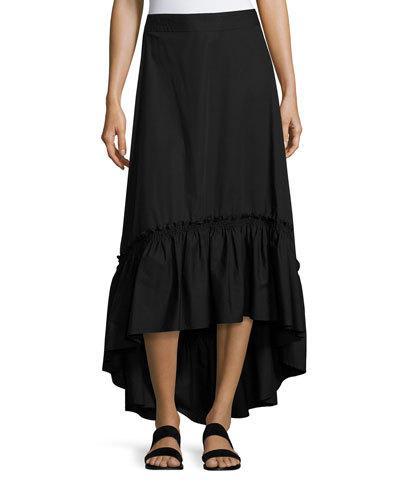 Rosamund Shirred High-low Maxi