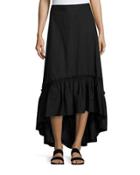 Rosamund Shirred High-low Maxi