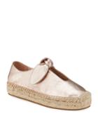 Viola Metallic Slip-on Espadrilles