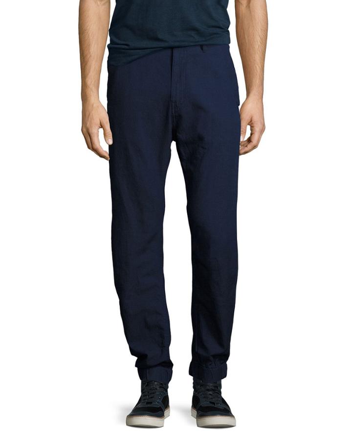 Bronson Tapered Cuffed Pants, Navy