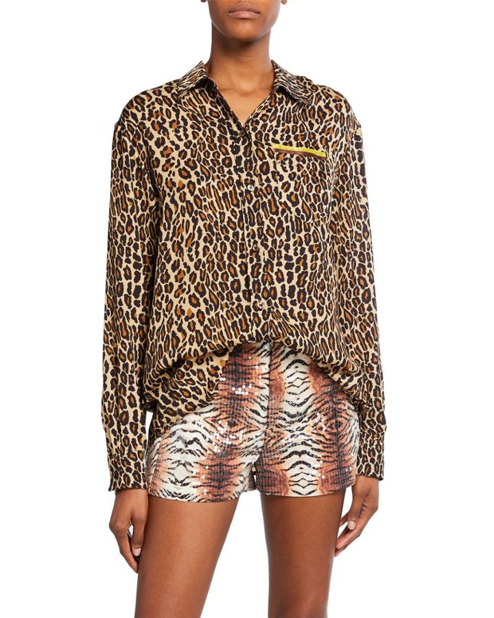 Future Ex Bf Leopard Button-up