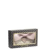 Boxed Monster Bow Zip Wallet, Cream