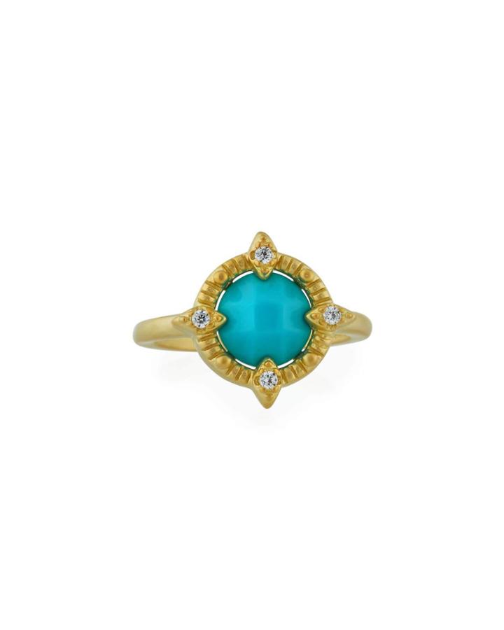 Amazonian Allure Single-stone Cocktail Ring,
