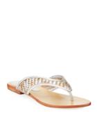 Mykonos Woven Metallic Thong