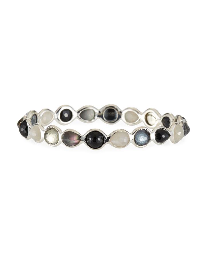 925 Rock Candy&reg; All Around Bangle Bracelet In Black Tie