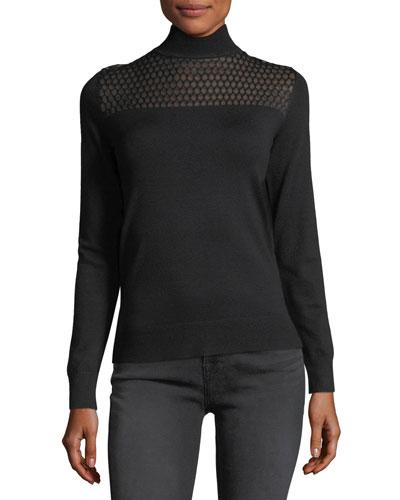 Mock-neck Illusion Long-sleeve
