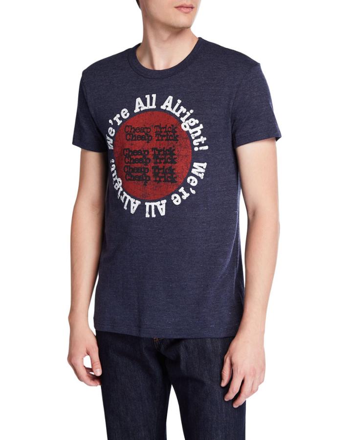 Men's Cheap Trick Triblend Crewneck T-shirt