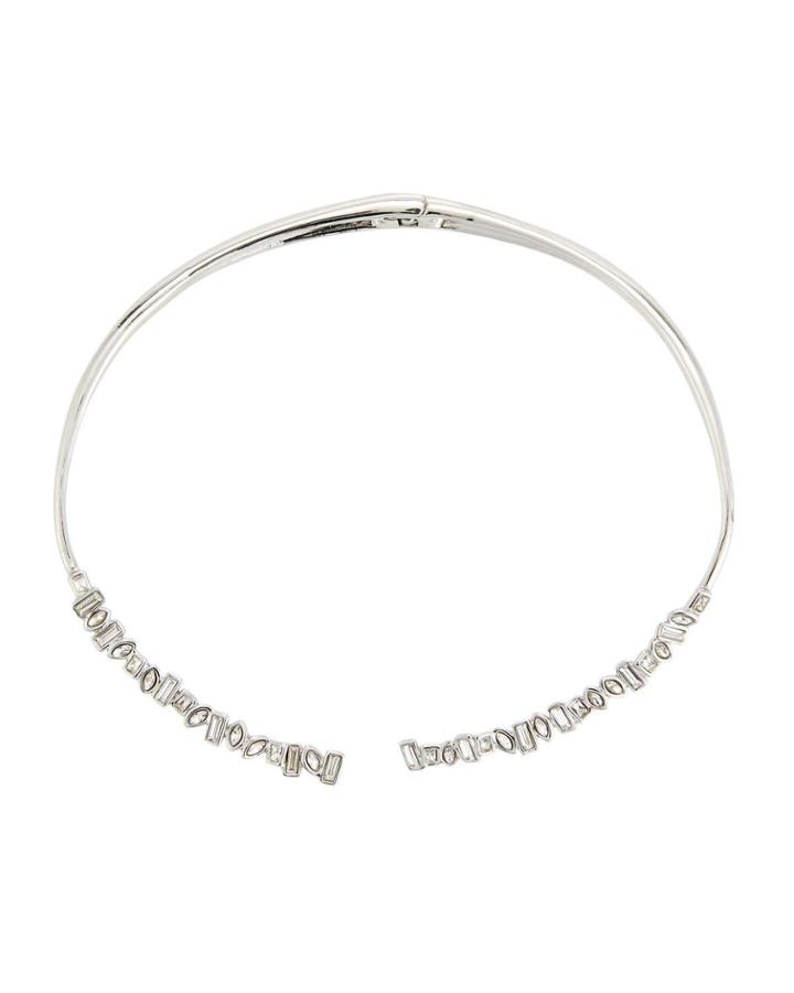 Baguette Crystal Collar Necklace