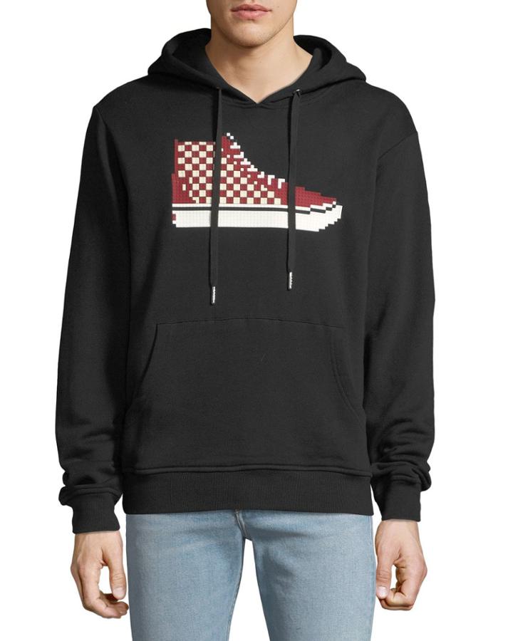 Men's High-top Print Hoodie