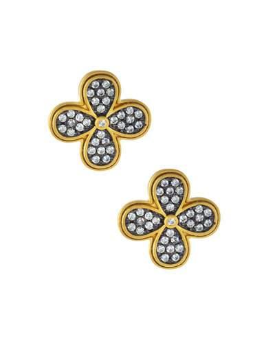 Oversized Pave Clover