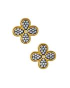 Oversized Pave Clover