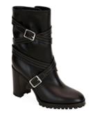 Calf Leather Wrapped Boots