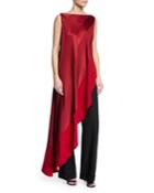 Asymmetric Sleeveless Blouse