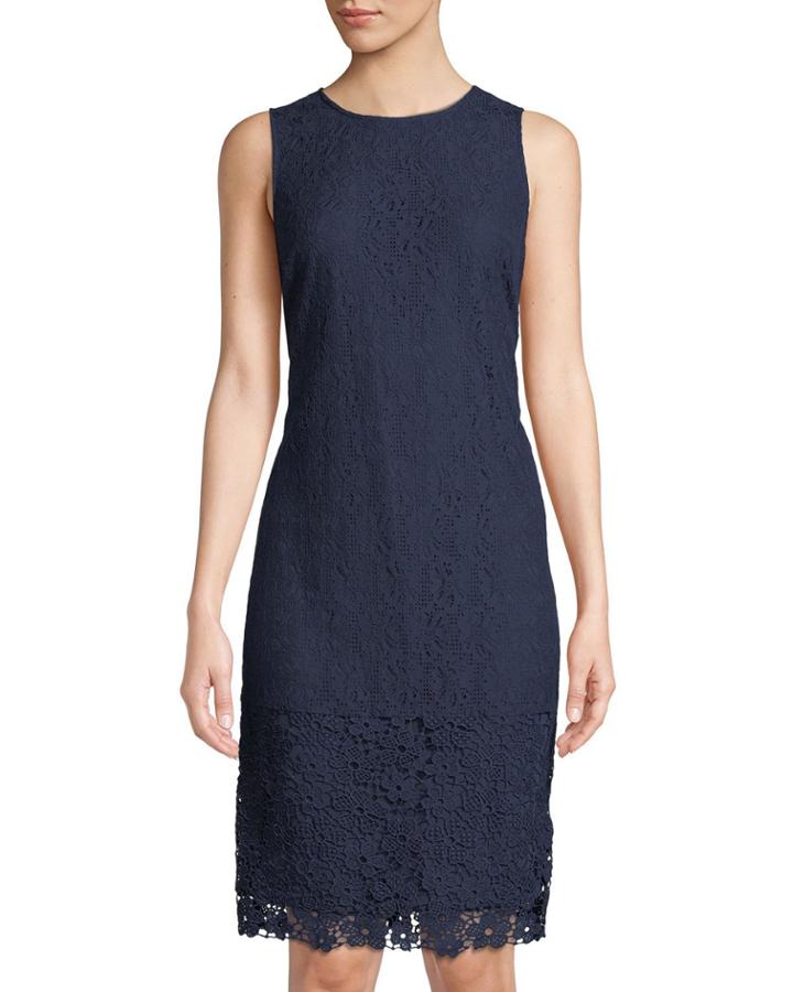 Sleeveless Lace Midi