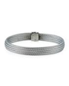Stacked 5-row Cable Bangle