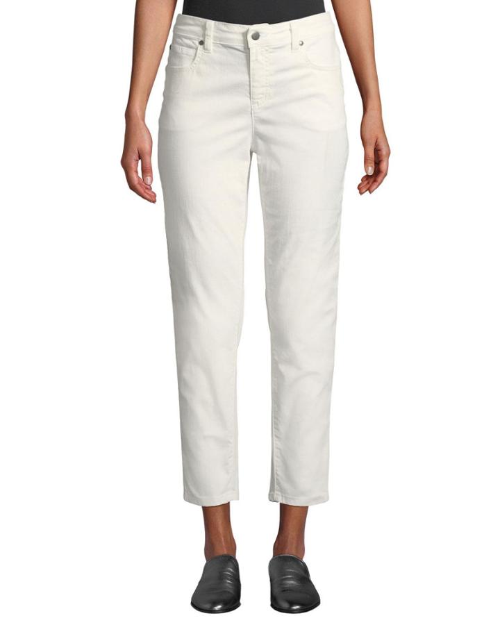 Mid-rise Tapered-leg Slim Ankle Jeans