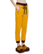 Pull-on Drawstring-waist Bunny-logo Techno Jersey Track Pants