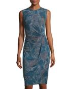 Broken Pottery Front-twist Dress,