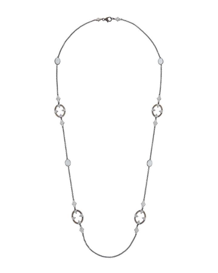 Moroccan Mixed Moonstone & Topaz Necklace