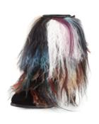 Overcoat Fur Ankle Boot