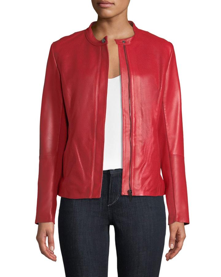 Perforated Zip-front