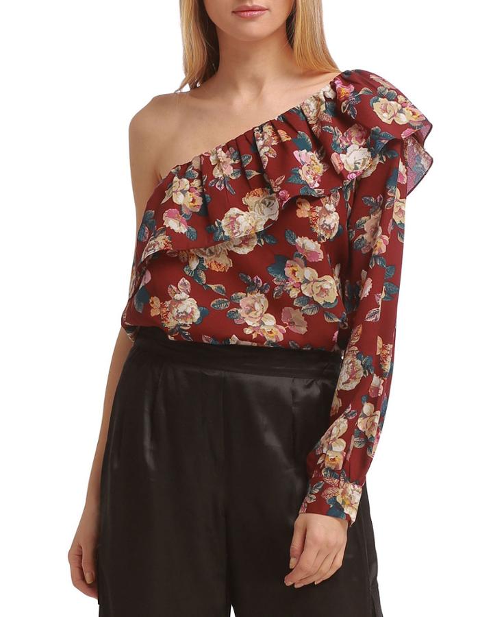Donna Off-the-shoulder Floral Top