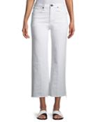 Justine High-rise Wide-leg Ankle Jeans W/ Released Hem