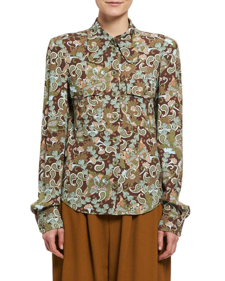 Butterfly Garden Paisley Viscose