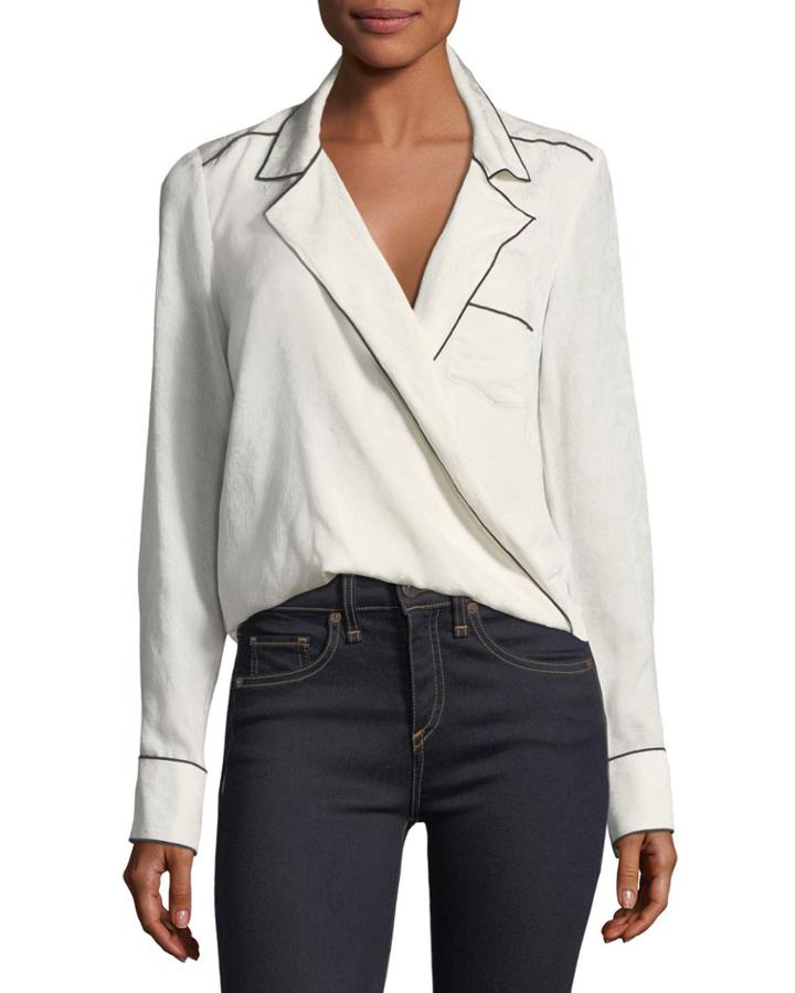 Worth Surplice Long-sleeve